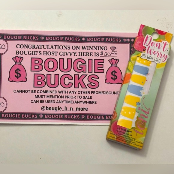 🔥HOST GIVVY🔥 Nail candy truck, nail wraps and $20 bougie bucks - Picture 1 of 3